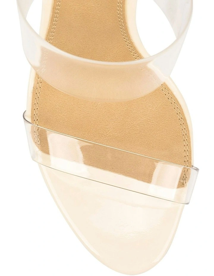 Brooklyn Stiletto Leather Mules in Cream image 7
