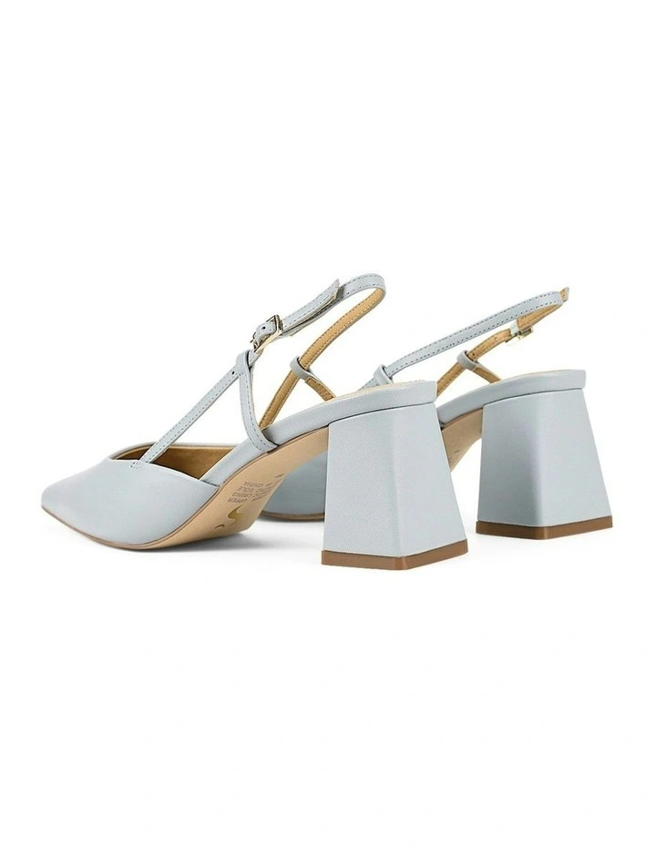 Yasmine Slingback Heels in Soft Blue Leather image 5