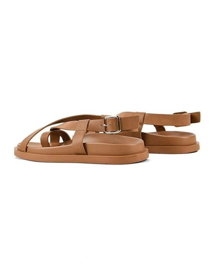 Laia Flatform Sandals in Tan Leather image 3