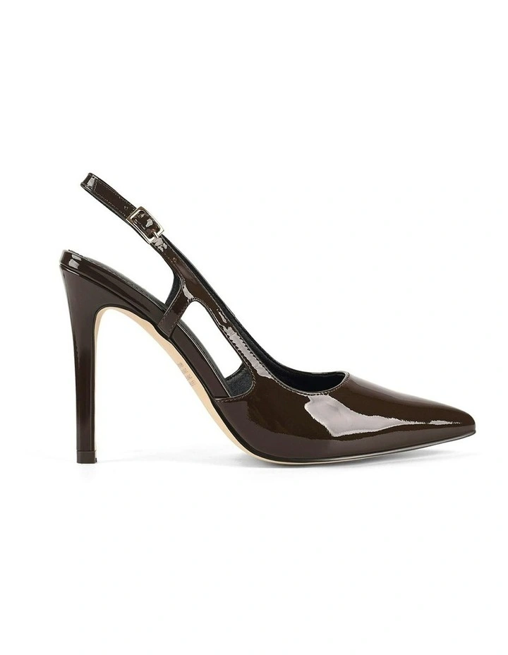 Cipriani Stiletto Leather Pump in Chocolate image 1