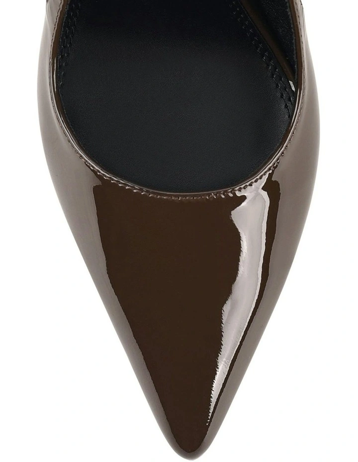 Cipriani Stiletto Leather Pump in Chocolate image 4