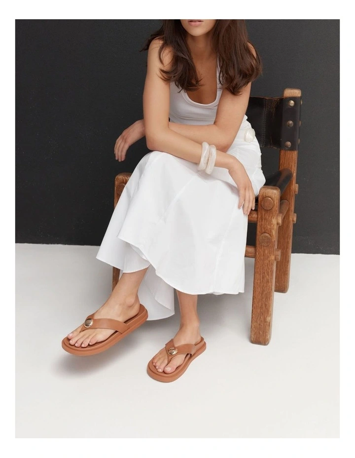 Lana Footbed Sandals in Tan image 2