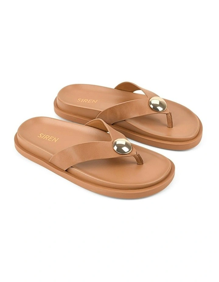 Lana Footbed Sandals in Tan image 3