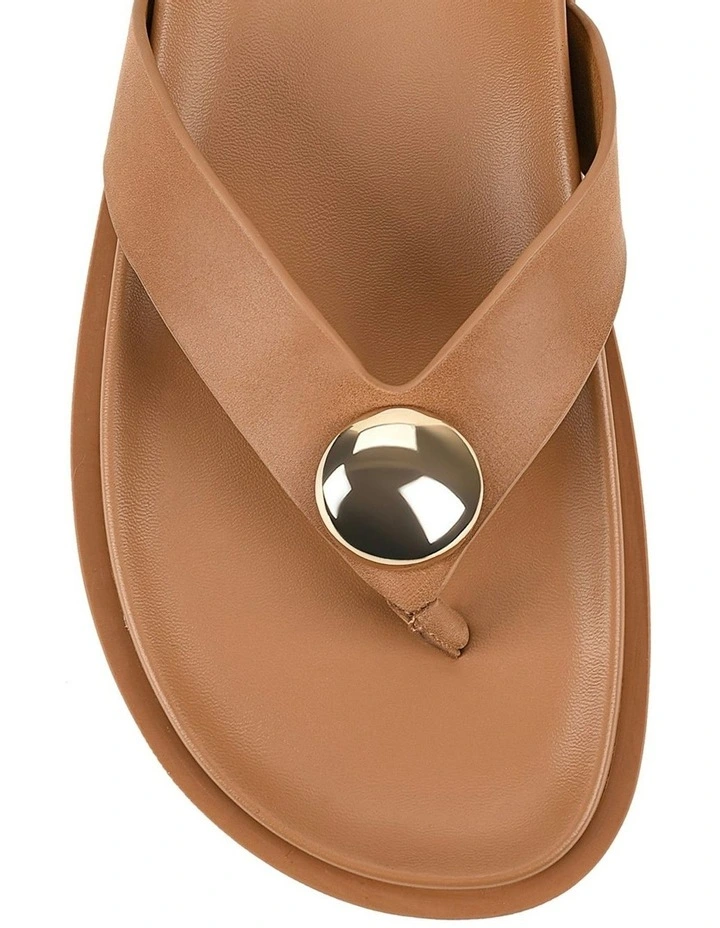 Lana Footbed Sandals in Tan image 5