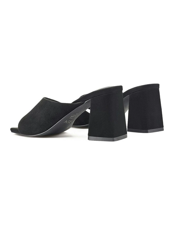 Stanton Block Heel Mules in Black Suede image 4