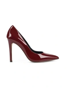 Cicely Stiletto Pumps in Wine Patent Leather