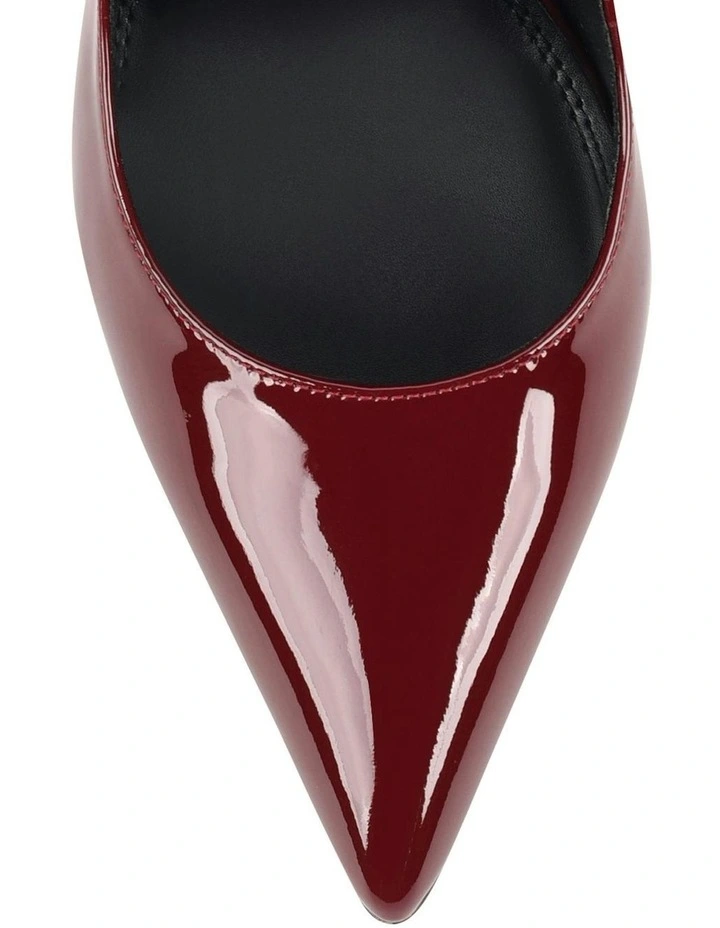 Cicely Stiletto Pumps in Wine Patent Leather image 5