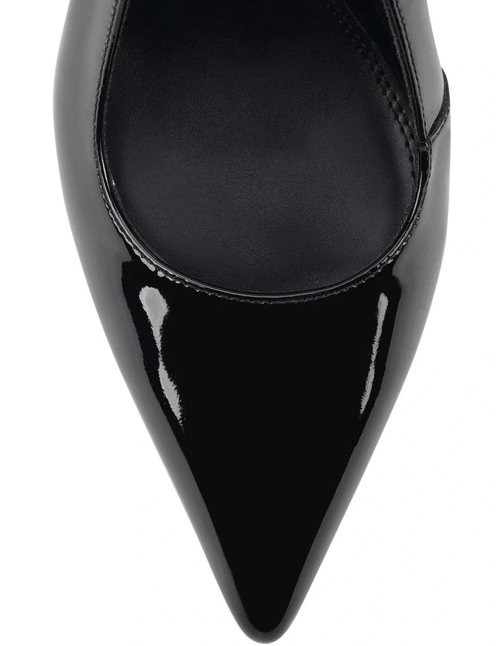 Cilla Stiletto Slingback Heels in Black Patent Leather image 4