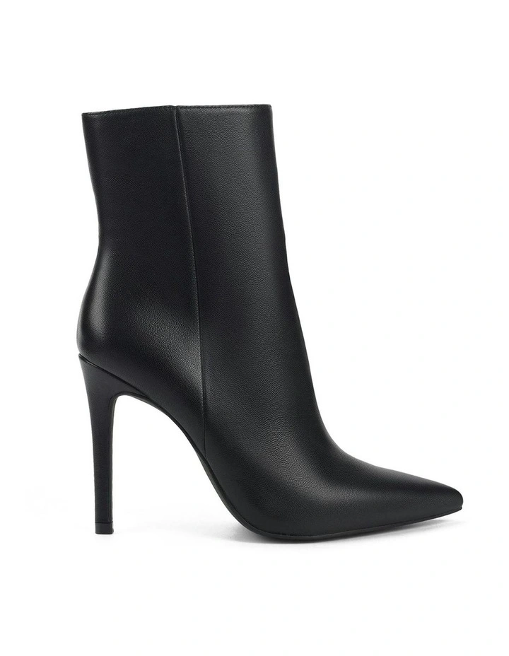Celine Leather Ankle Boots in Black image 1