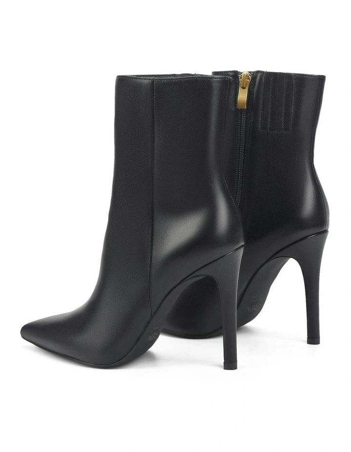 Celine Leather Ankle Boots in Black image 4