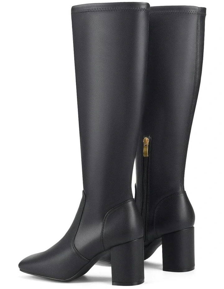 Emma Long Boots in Black Stretch image 4