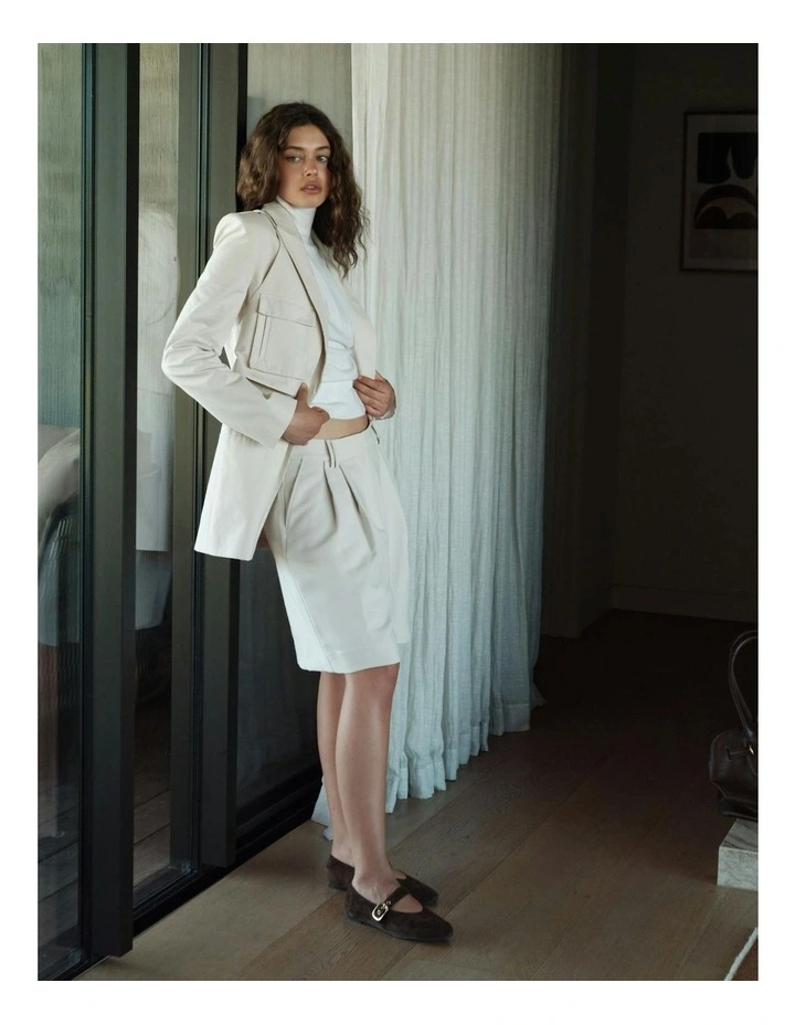 Tahlia Mary Jane Ballet Flats in Chocolate Brown Suede image 6