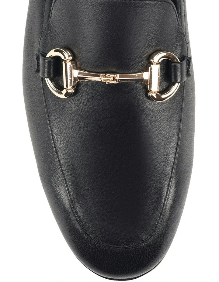 Leather Isabelle Loafers in Black image 4