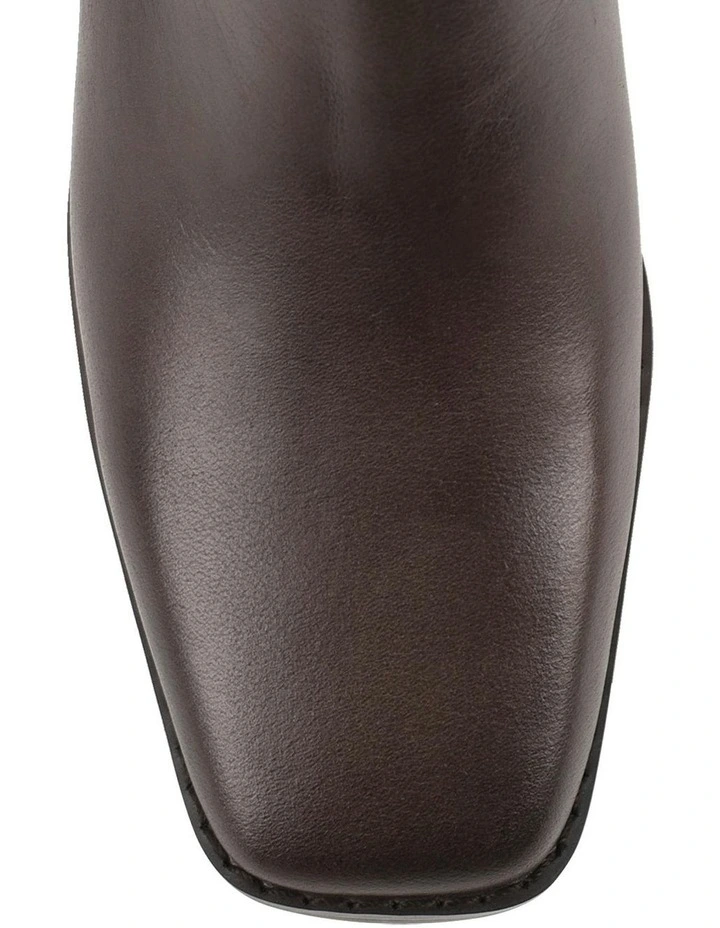 Vintage Leather Nova Ankle Boots in Chocolate Brown image 2