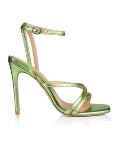 Dagger Stiletto Heels in Lime Green