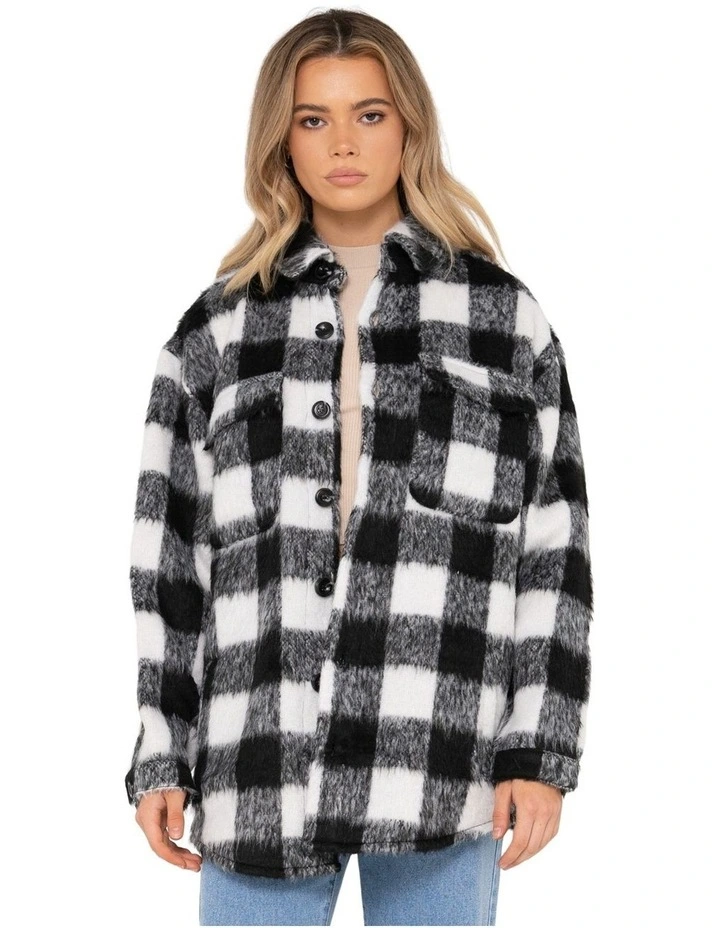 Pixie Overshirt Jacket in Black image 1