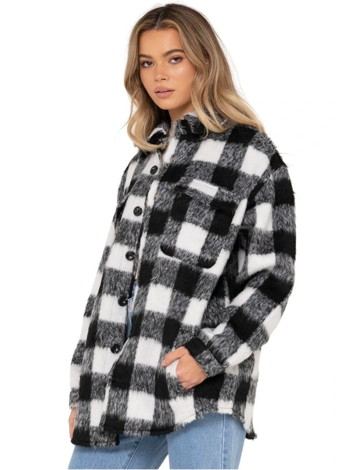 Pixie Overshirt Jacket in Black image 3