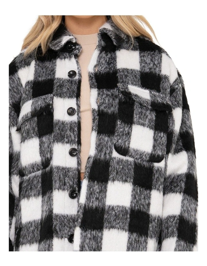 Pixie Overshirt Jacket in Black image 5