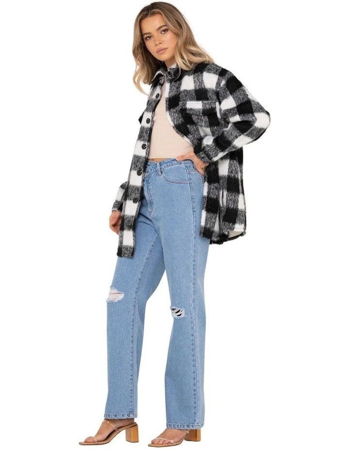 Pixie Overshirt Jacket in Black image 6