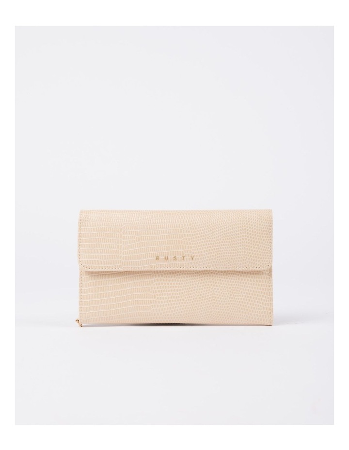 Mila Travel Wallet in Beige Cream