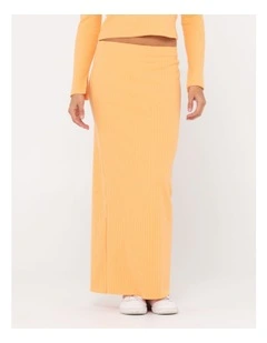 Scarlett Maxi Skirt in Orange