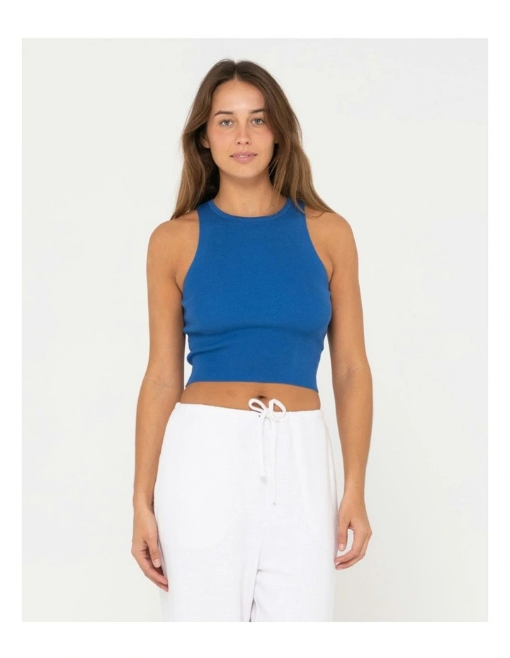 Amelia Knit Tank in Blue image 1
