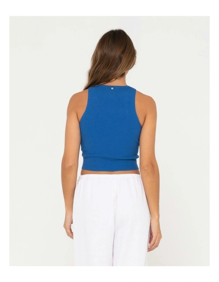 Amelia Knit Tank in Blue image 2
