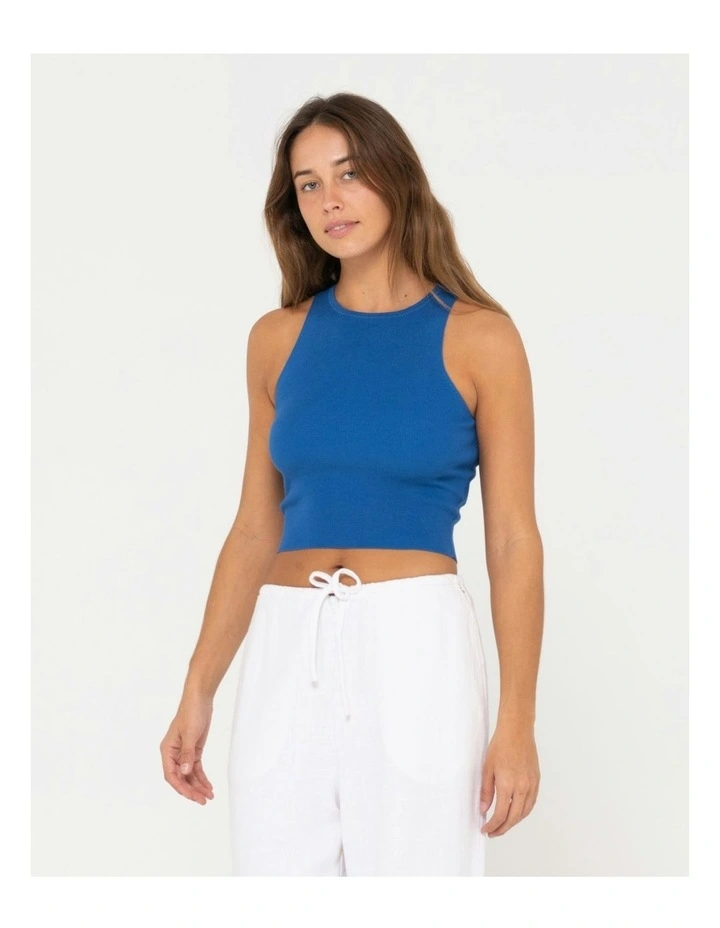 Amelia Knit Tank in Blue image 3