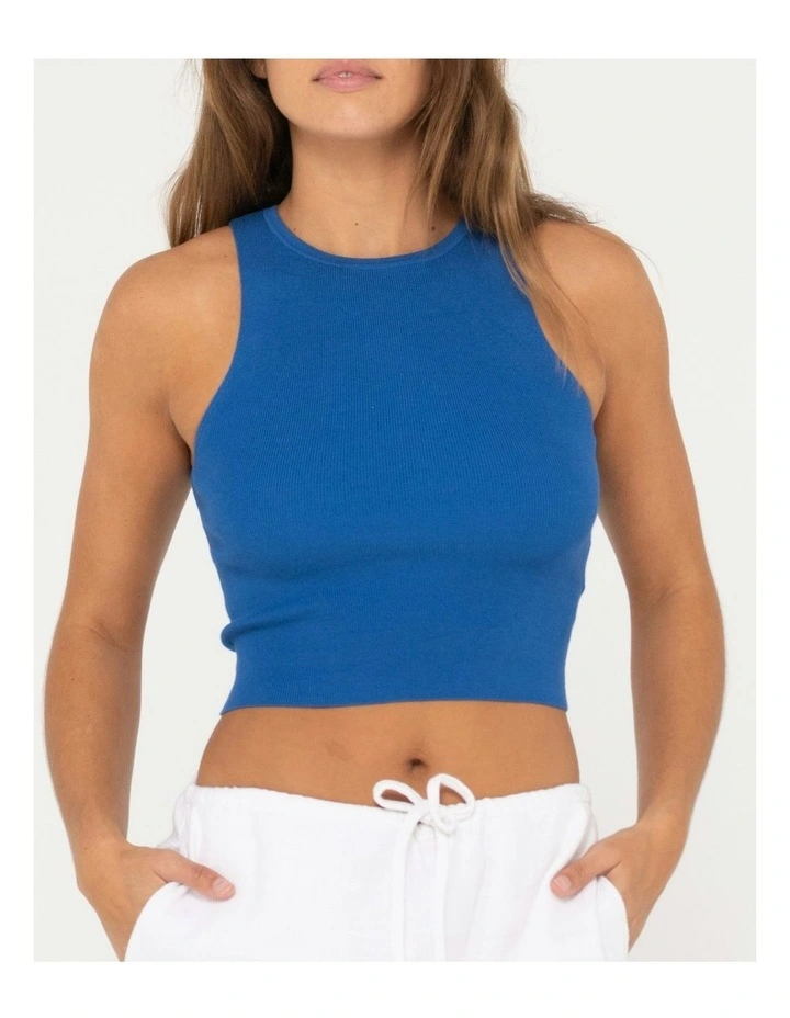 Amelia Knit Tank in Blue image 4