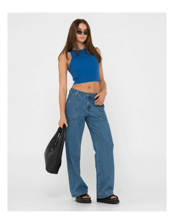 Amelia Knit Tank in Blue image 6