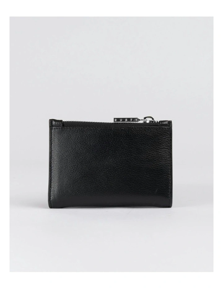 Grace Compact Flap Wallet in Black image 2