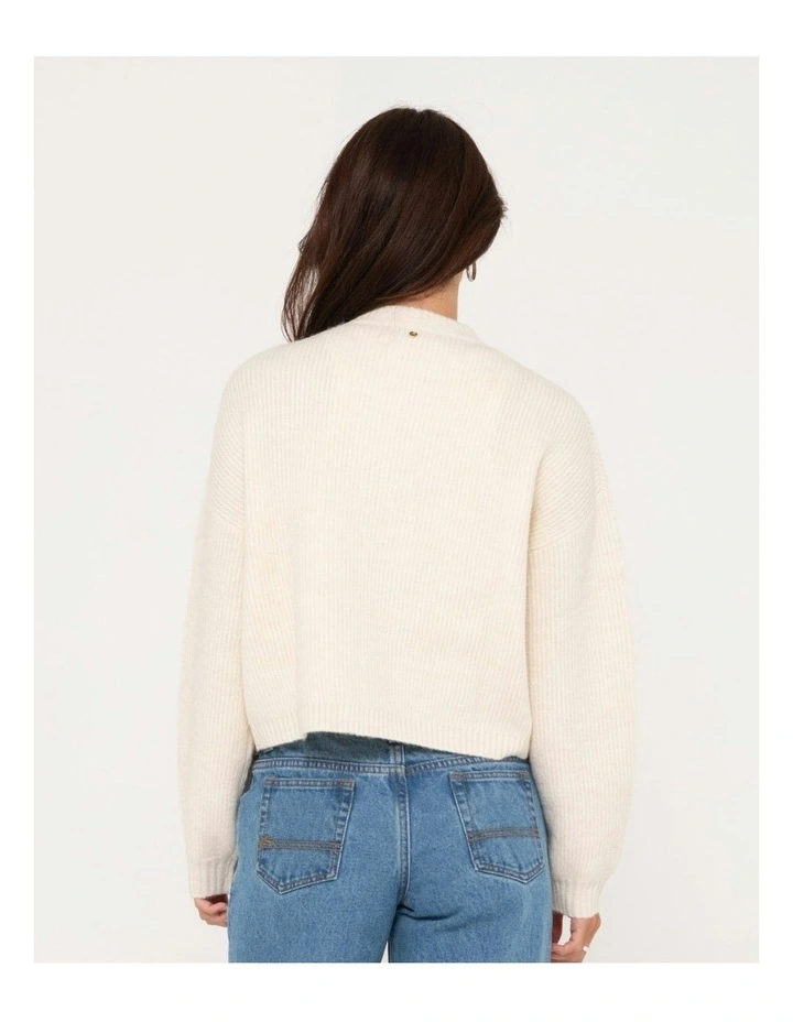 Sundae Long Sleeve Crew Neck Sweater in Grey image 2
