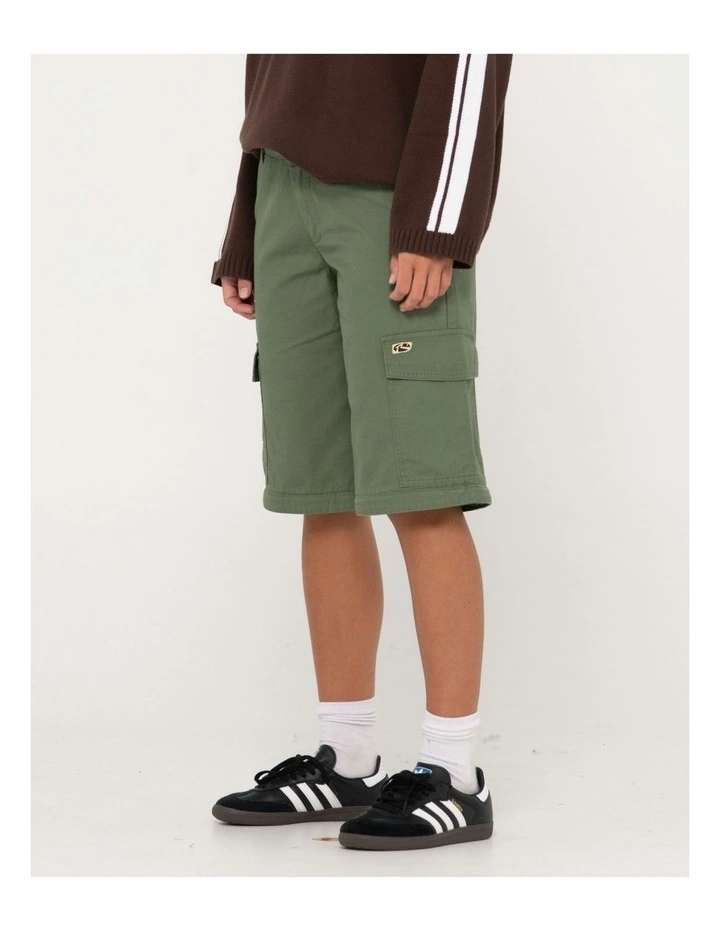 Transformer Low Cargo Zip Off Pant in Green image 5
