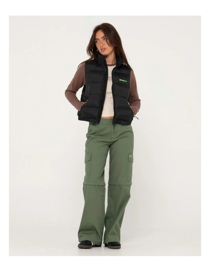 Transformer Low Cargo Zip Off Pant in Green image 6