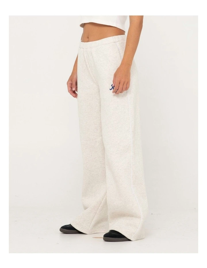 Maxo Relaxo Low Rise Wide Leg Track Pant in White image 3