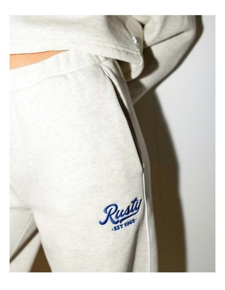 Maxo Relaxo Low Rise Wide Leg Track Pant in White image 4