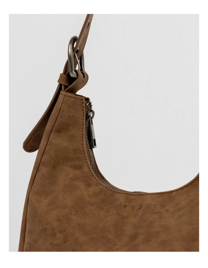 Bobbi Suede Handbag in Brown image 3
