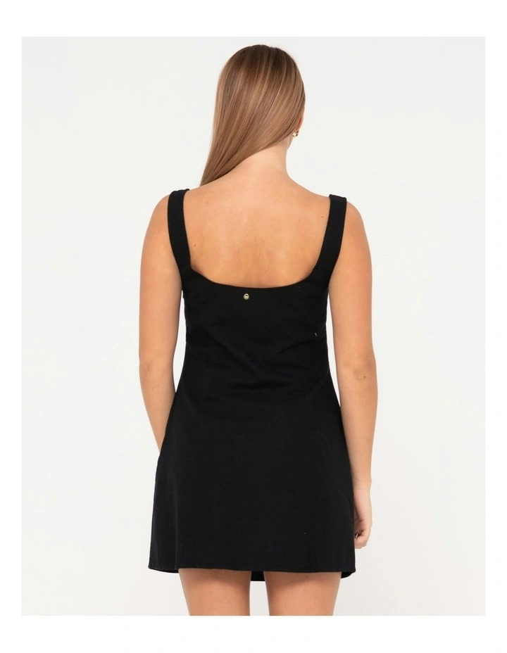 Meg Slip Dress in Black image 2