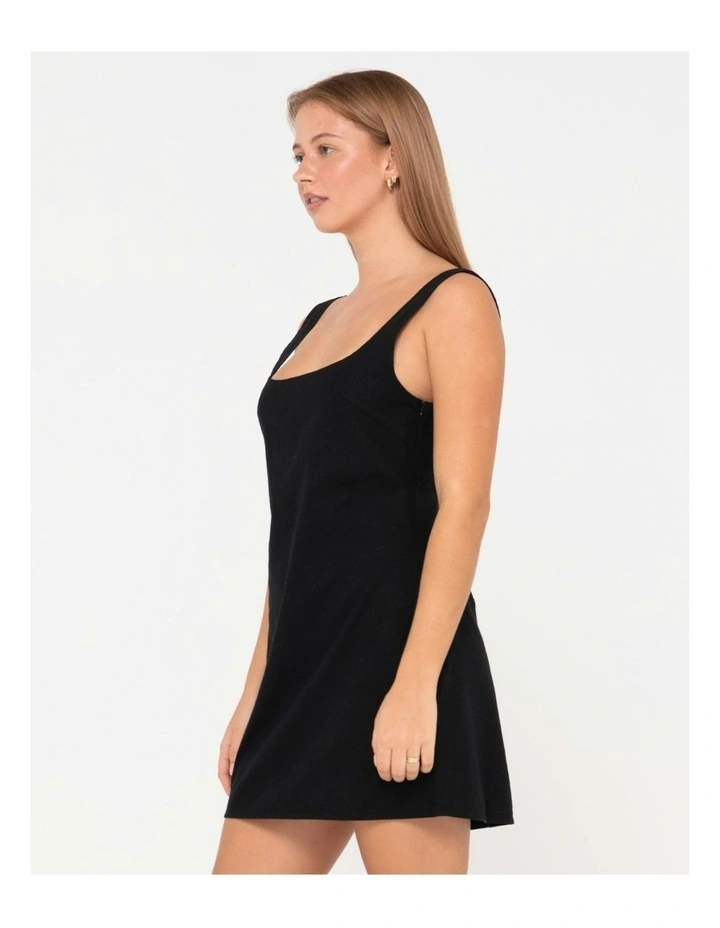Meg Slip Dress in Black image 3