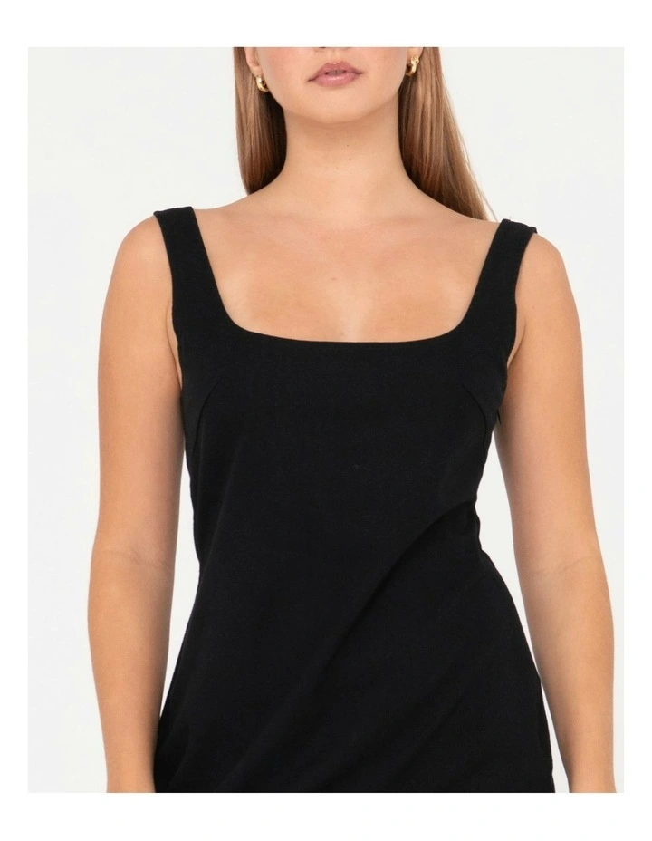 Meg Slip Dress in Black image 4