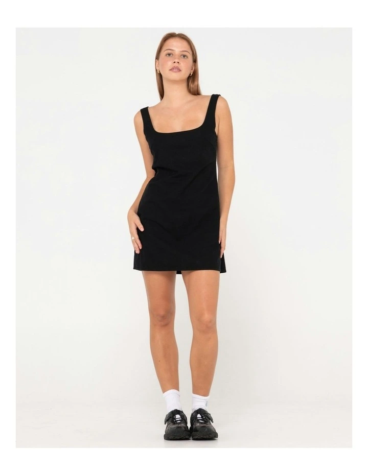 Meg Slip Dress in Black image 6