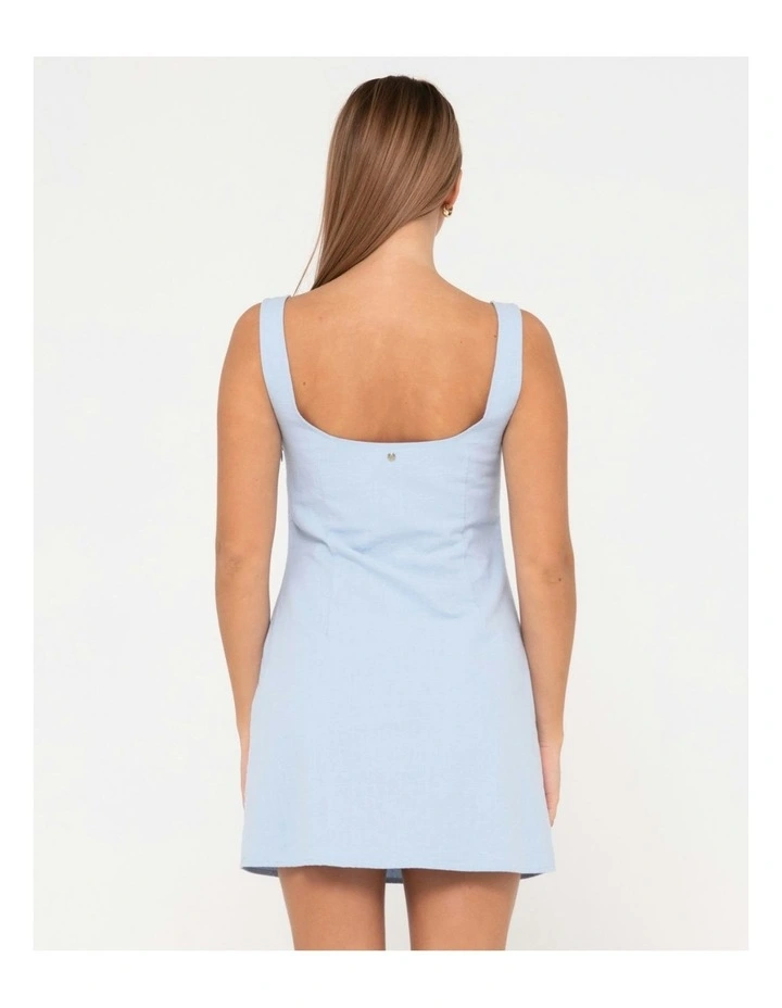 Meg Slip Dress in Blue image 2