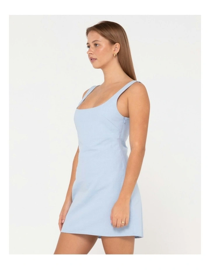 Meg Slip Dress in Blue image 3