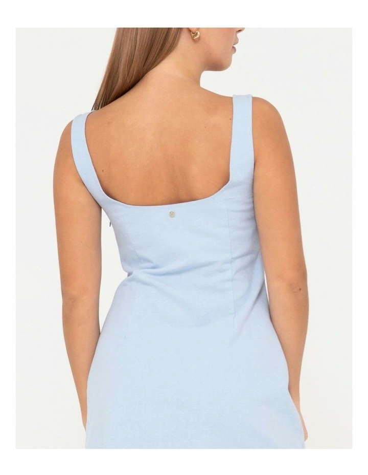 Meg Slip Dress in Blue image 4