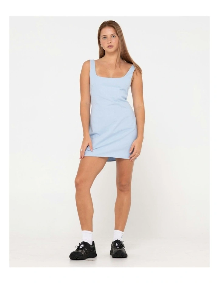 Meg Slip Dress in Blue image 6