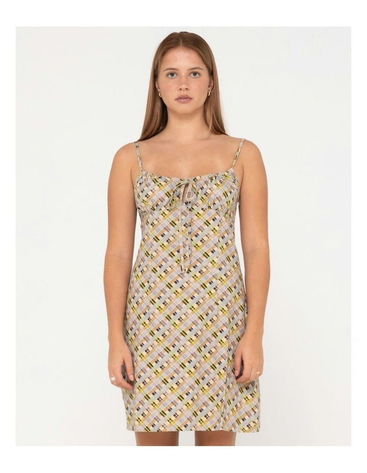 Percy Plaid Mini Dress in Multicolour image 1