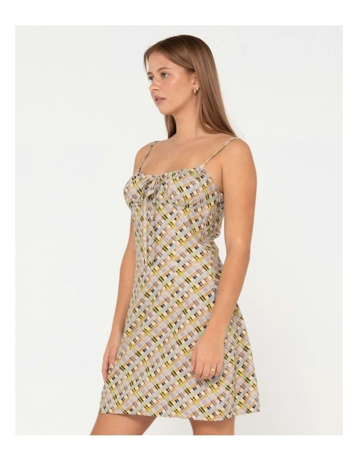 Percy Plaid Mini Dress in Multicolour image 3