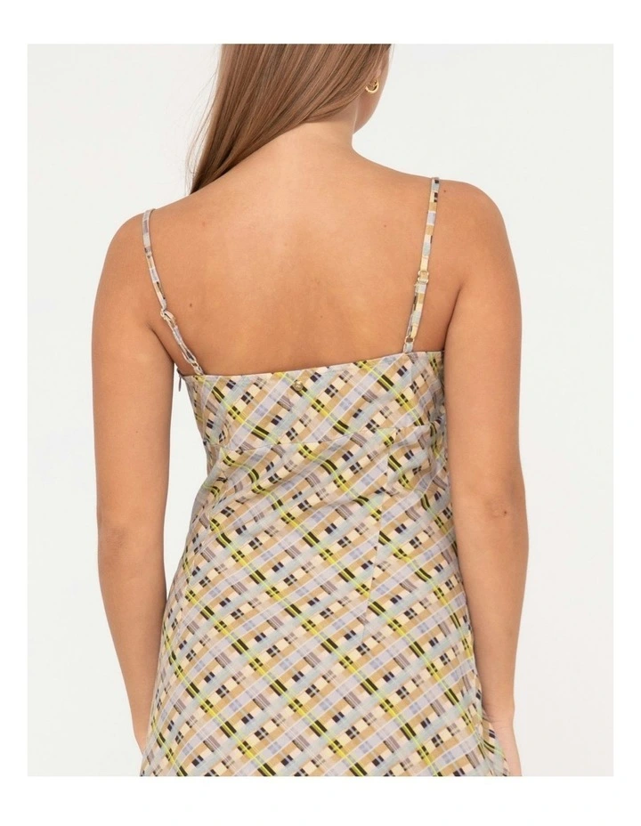 Percy Plaid Mini Dress in Multicolour image 4