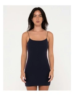 Racer Mini Dress in Blue