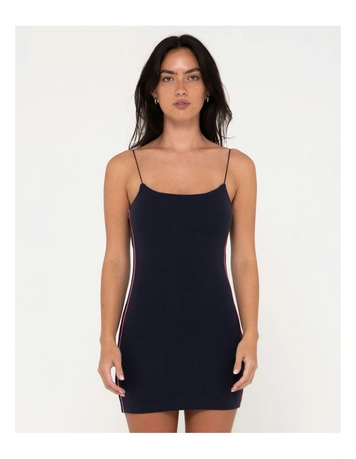 Racer Mini Dress in Blue image 1